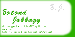 botond jobbagy business card